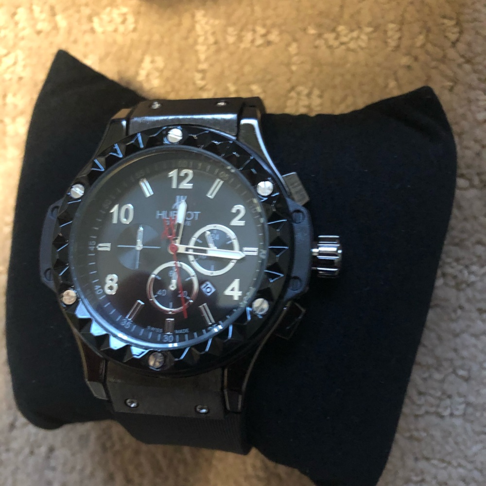 Homage Black Chronograph Watch